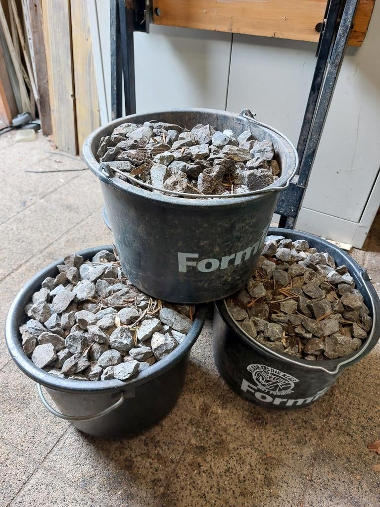 Grijs grind gratis, Ophalen, Gebruikt, Grijs, Grind