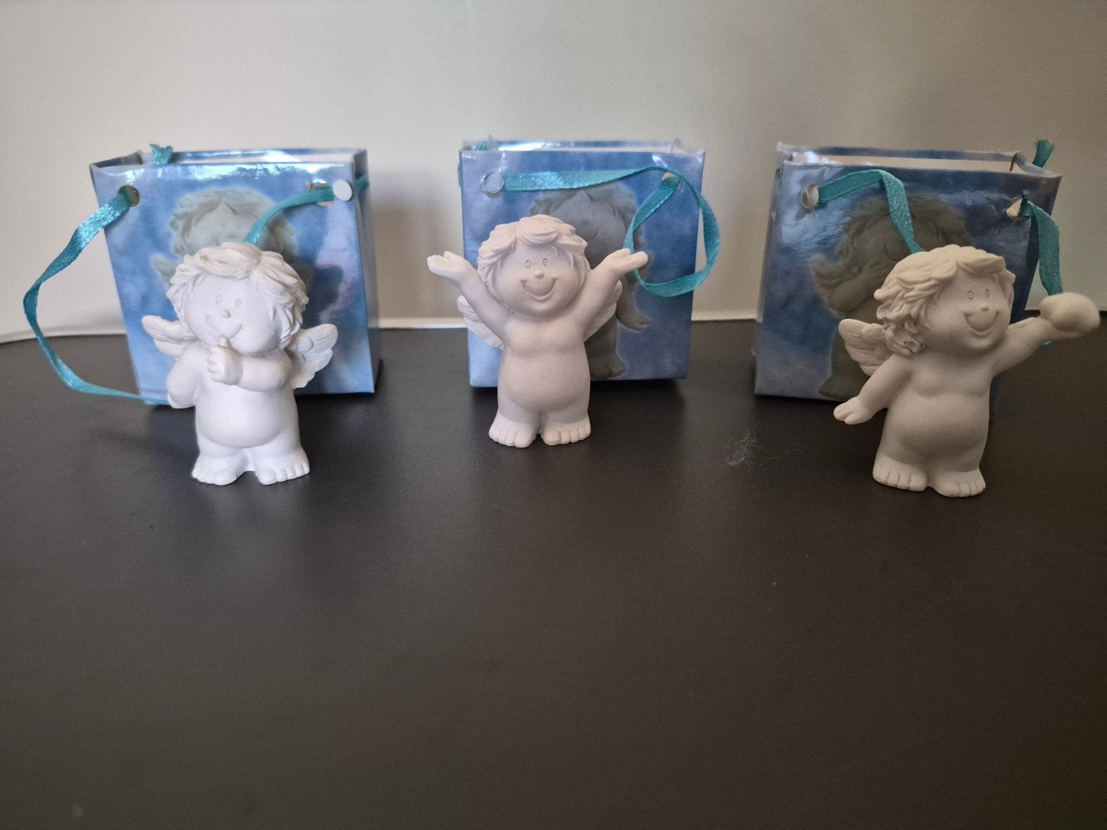 Set van 3 schattige engeltjes beeldjes met tasjes, Ophalen of Verzenden, Nieuw