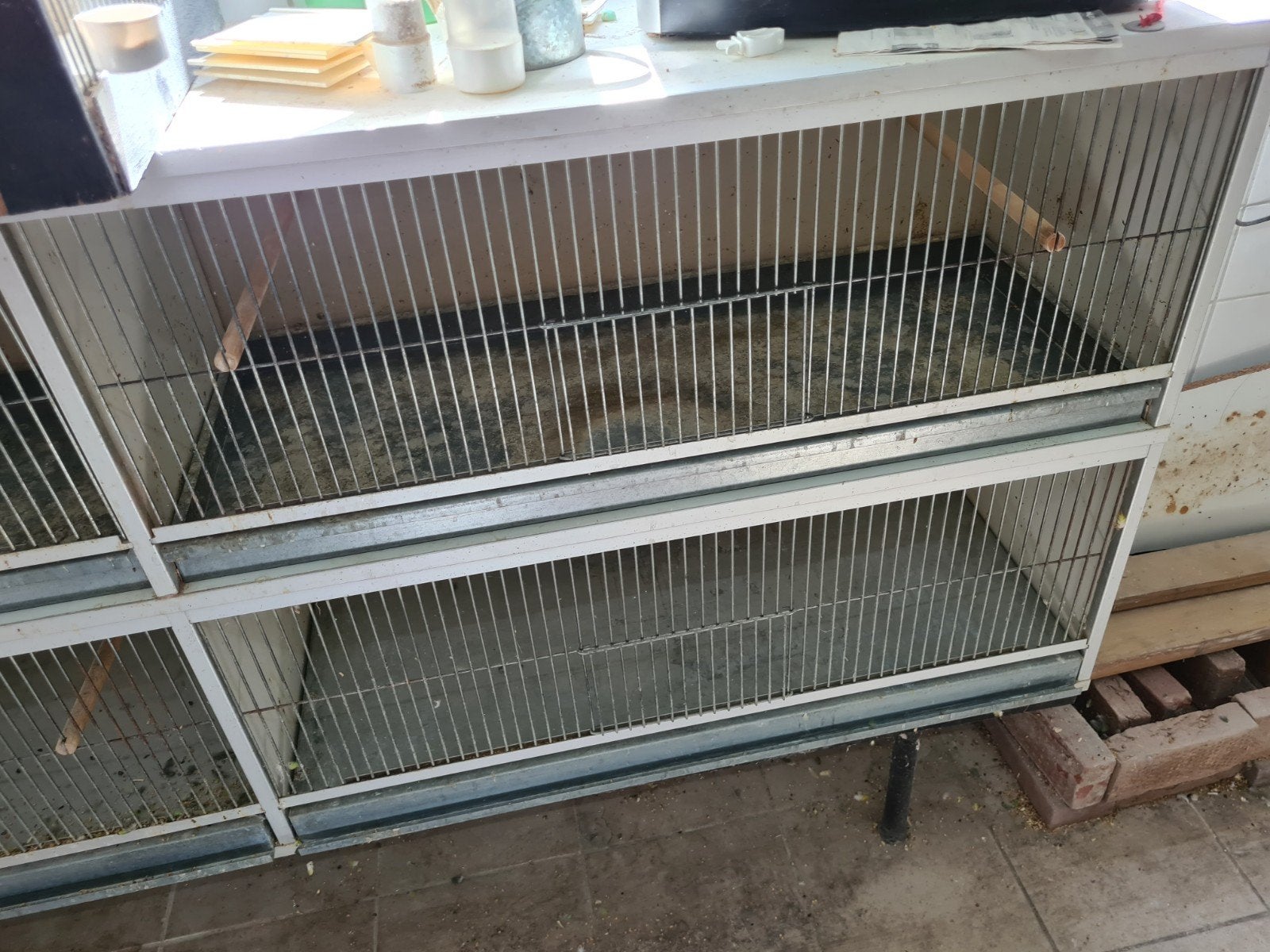 Ter overname 4 van Keulen kooien.
Afmetingen per kooi 100x40, Ophalen, Gebruikt, Vogelkooi