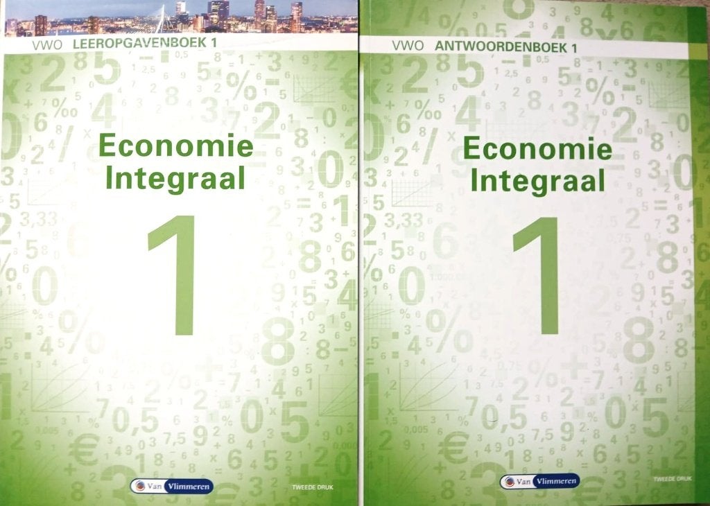 Economie Integraal VWO Leeropgavenboek 1 + antwoorden (ZGAN), VWO, Economie, Ophalen of Verzenden, Zo goed als nieuw