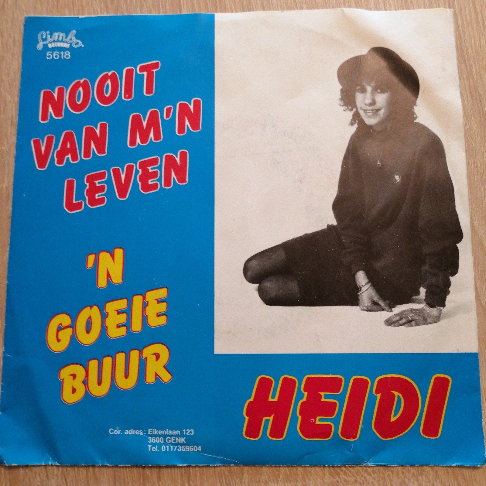 Heidi /nooit van m'n leven, Cd's en Dvd's, Ophalen of Verzenden, Gebruikt, Overige formaten, Levenslied of Smartlap