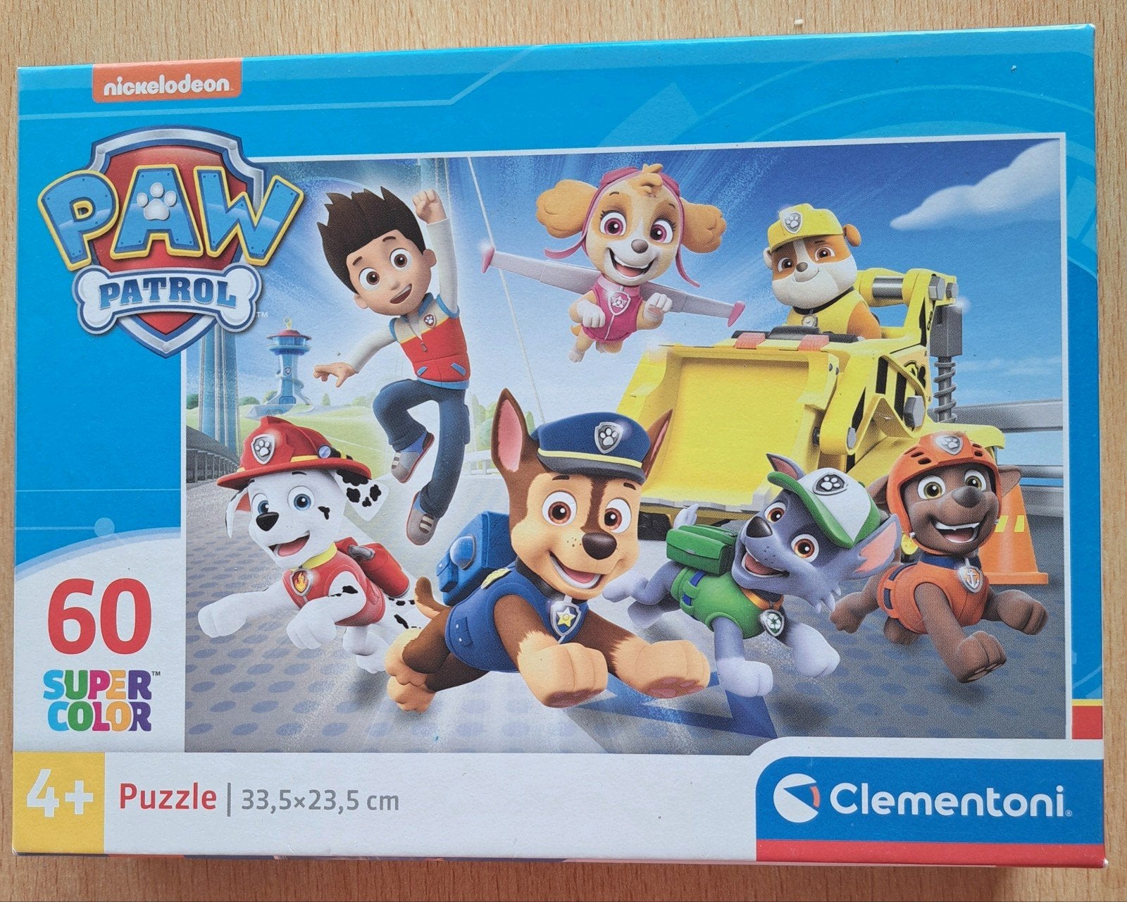 Paw Patrol 60 Stukjes Super Color Puzzle Clementoni, Ophalen, 10 tot 50 stukjes, Zo goed als nieuw, 4 tot 6 jaar