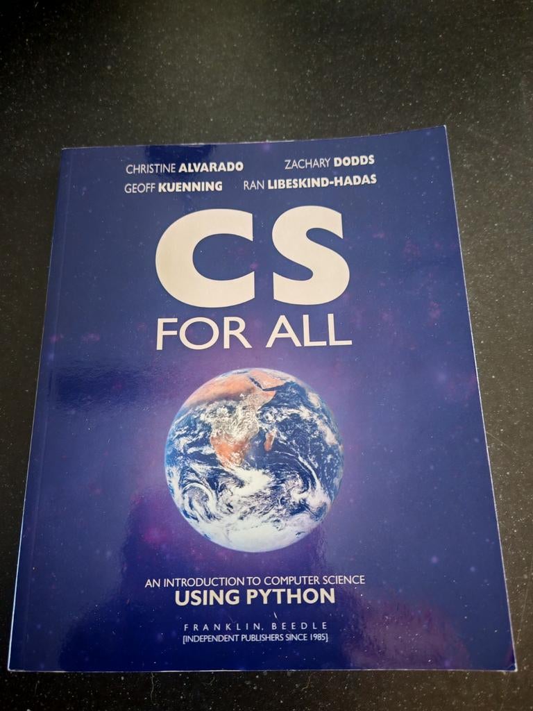 CS For All: Intro Computer Science met Python, Ophalen of Verzenden, Zo goed als nieuw, Programmeertaal of Theorie