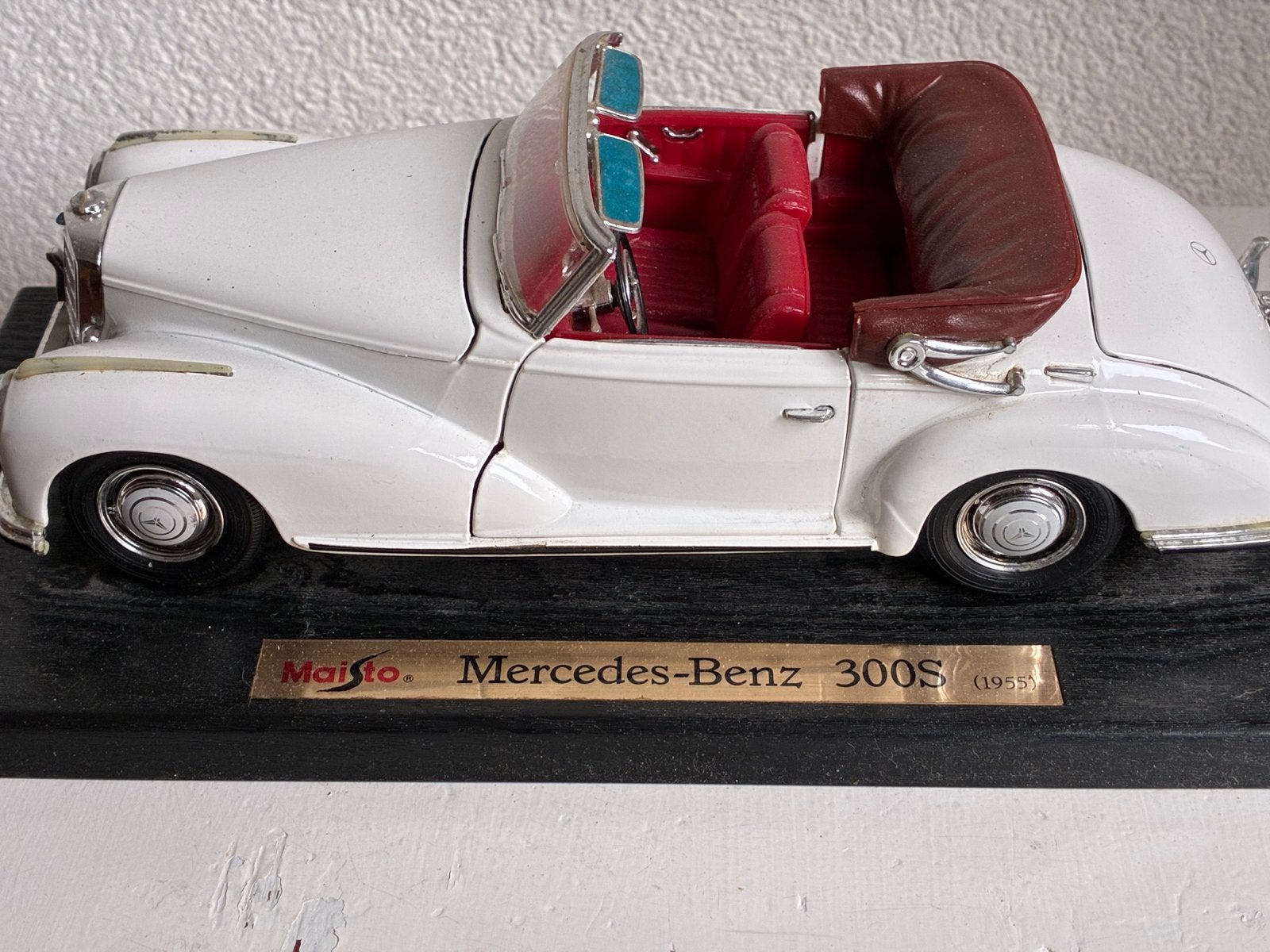 Maisto Mercedes-Benz 300S (1955) schaalmodel, Ophalen of Verzenden, Zo goed als nieuw, Auto