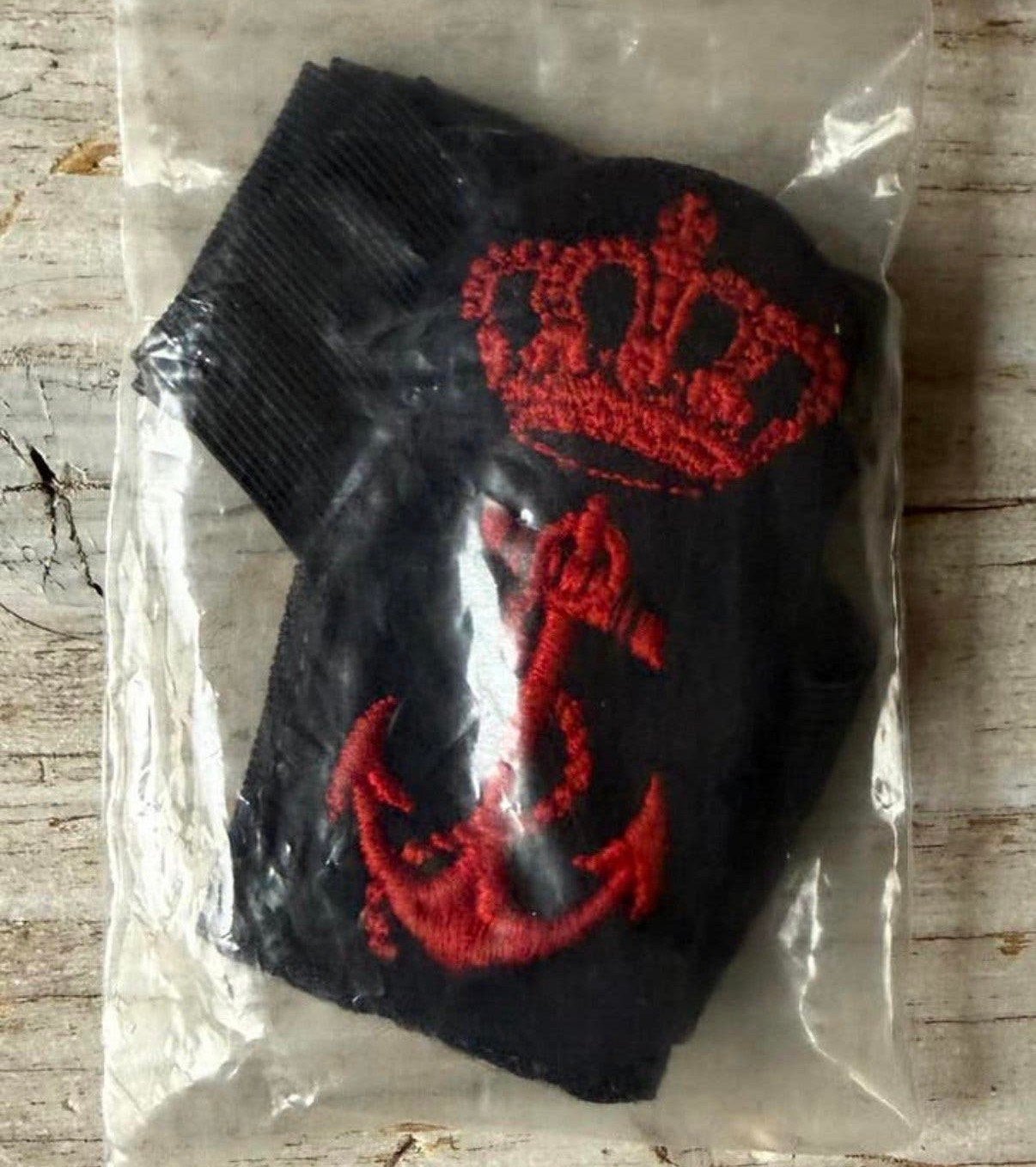 Marine Pet Embleem met Band -4, Verzenden, Marine, Nederland, Helm of Baret