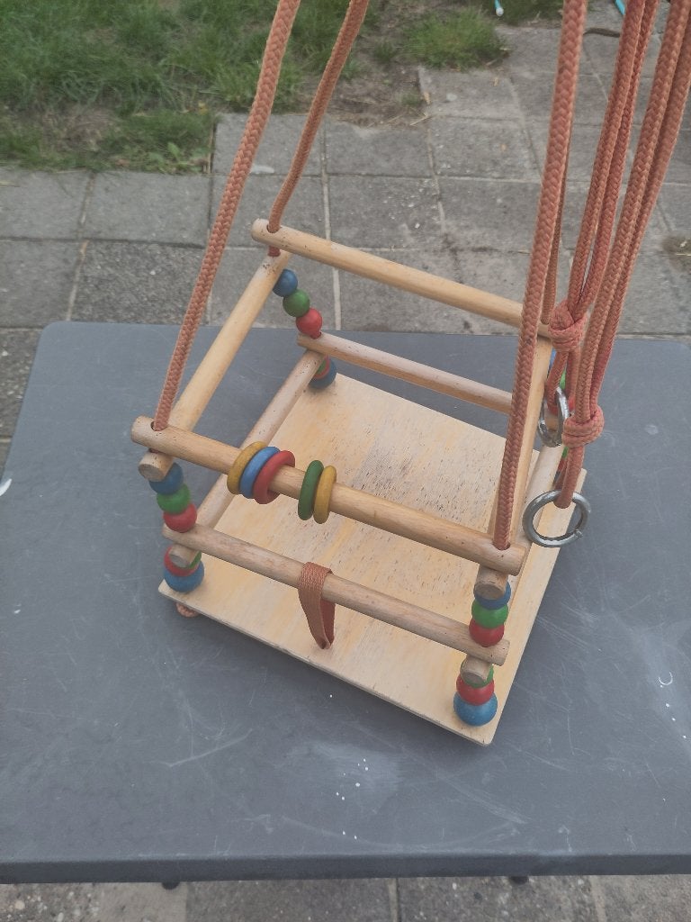 Houten babyschommel, Kinderen en Baby's, Ophalen, Gebruikt, Schommel