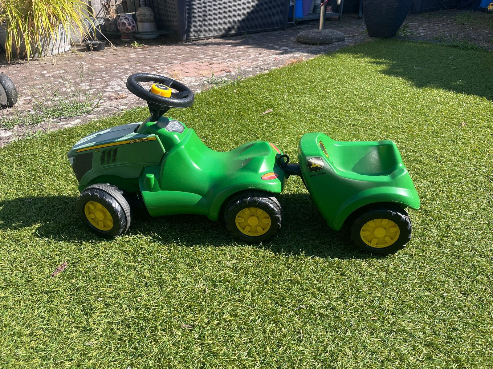 John Deere loopauto met aanhanger, Ophalen, Gebruikt, Loopvoertuig