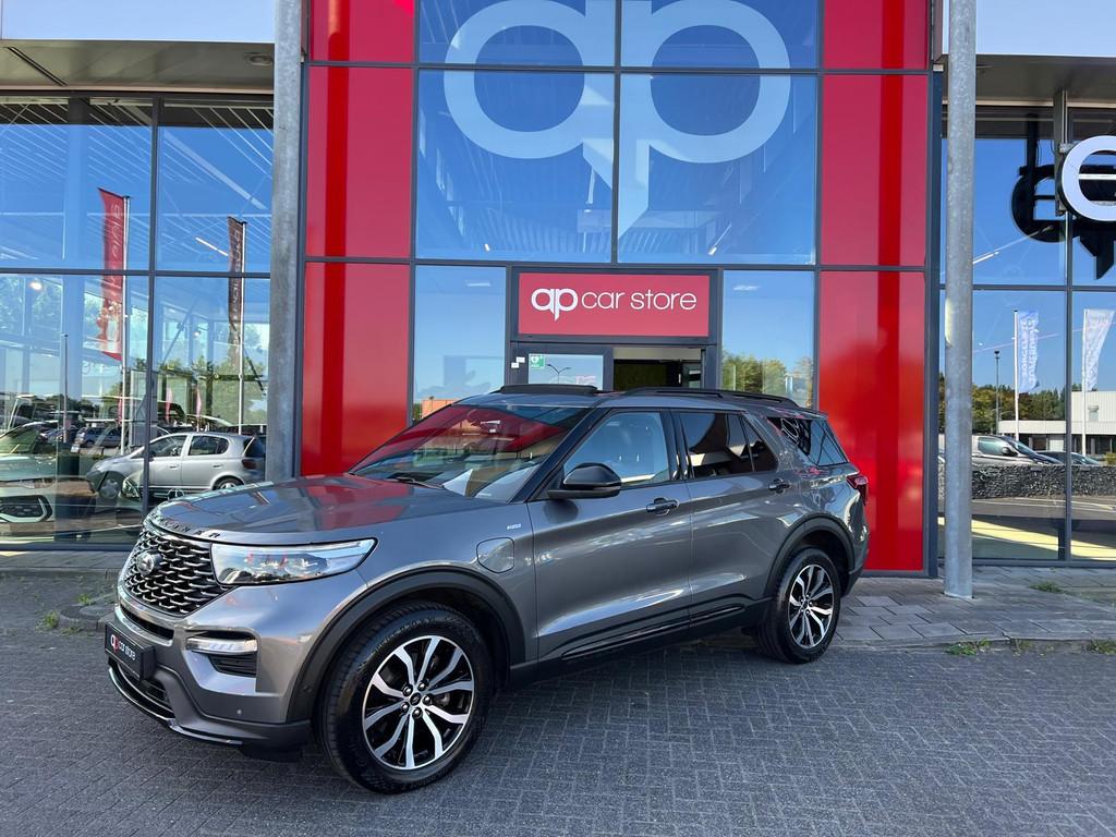 Ford Explorer 3.0 V6 EcoBoost PHEV ST-Line 7, Auto's, Ford, Automaat, Verwarming stoelen achter, Gebruikt, Zwart