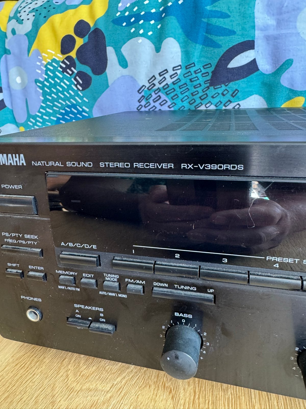 Yamaha RX-V390RDS Natural Sound Stereo Receiver, Ophalen, Gebruikt, Yamaha, 60 tot 120 watt