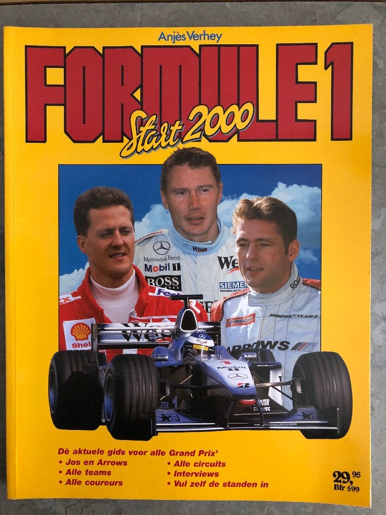 B.005 / F1 Boekwerk Formule1 2000 (Anjes Verhey), Boeken, Auto's | Boeken, Ophalen of Verzenden, Zo goed als nieuw, Algemeen