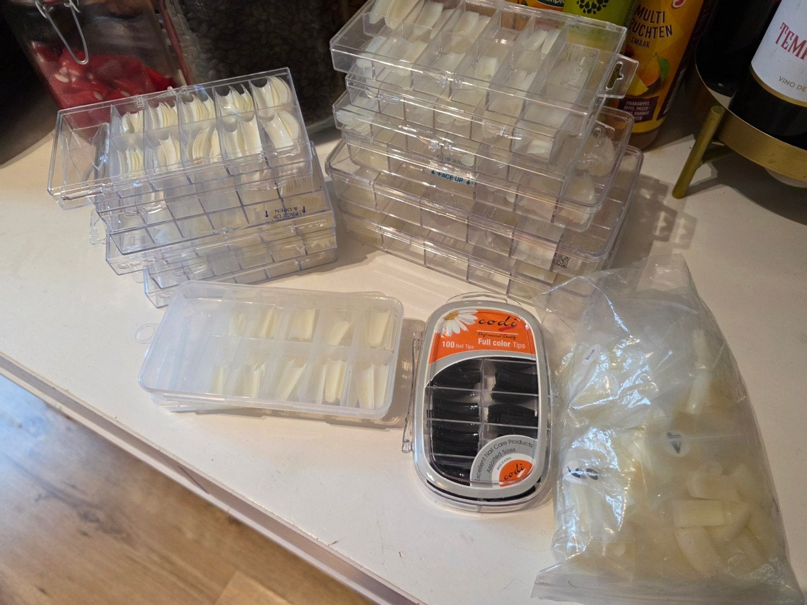 Grote partij nageltips voor verlenging - diverse maten, Ophalen of Verzenden, Nieuw, Overige typen