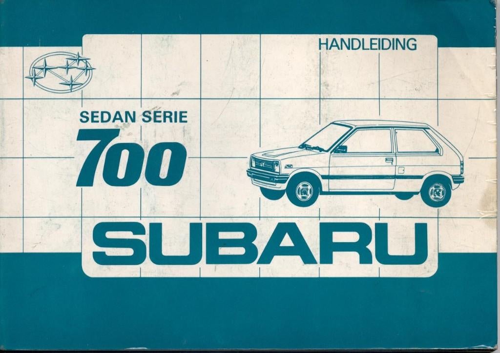 instruktieboekje  SUBARU 700, Auto diversen, Handleidingen en Instructieboekjes, Ophalen of Verzenden