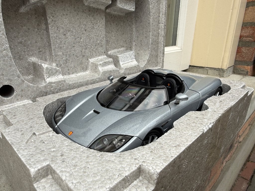 1:18 Koenigsegg CCX zilver Autoart Signature 79003, Auto, Autoart, Ophalen of Verzenden, Zo goed als nieuw