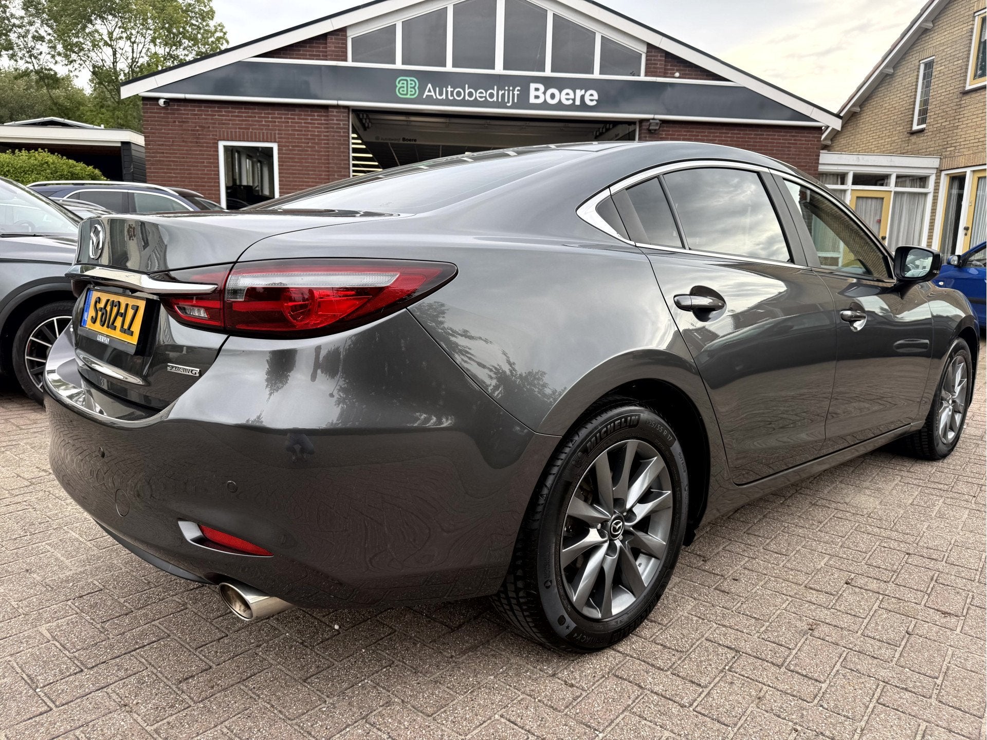 Mazda 6 2.0 SkyActiv-G 165 Business Camera, Stoel/Stuurverwa, Auto's, Gebruikt, 4 cilinders, Automatische klimaatregeling, 165 pk