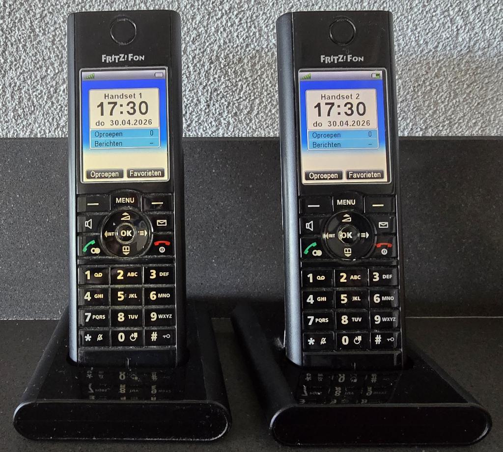 2 FRITZ!Fon MT-F DECT handset, Ophalen of Verzenden, Gebruikt, 2 handsets