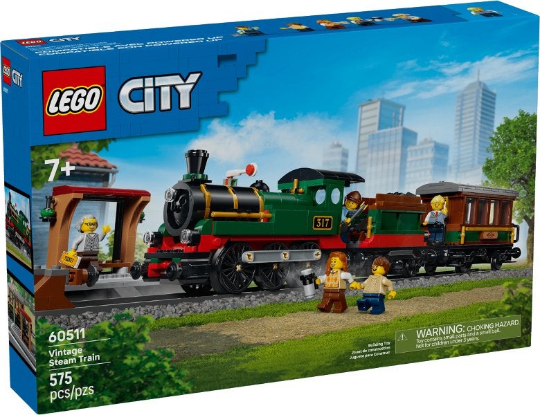 Lego City set 60511 Vintage stoomtrein, Kinderen en Baby's, Speelgoed | Duplo en Lego, City, Lego, Nieuw, Ophalen of Verzenden