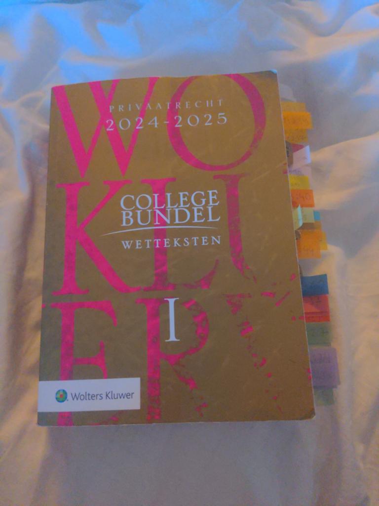 Collegebundel 2024-2025 Wolters Kluwer, Boeken, Studieboeken en Cursussen, Ophalen of Verzenden, Wolters Kluwer, Gamma, WO