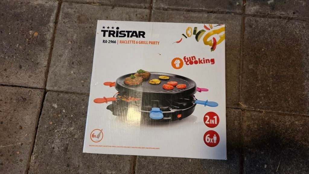 Nieuw - Tristar RA-2996 Raclette & Grill Party 6 personen, Witgoed en Apparatuur, Ophalen of Verzenden, Nieuw, Tafelgrill
