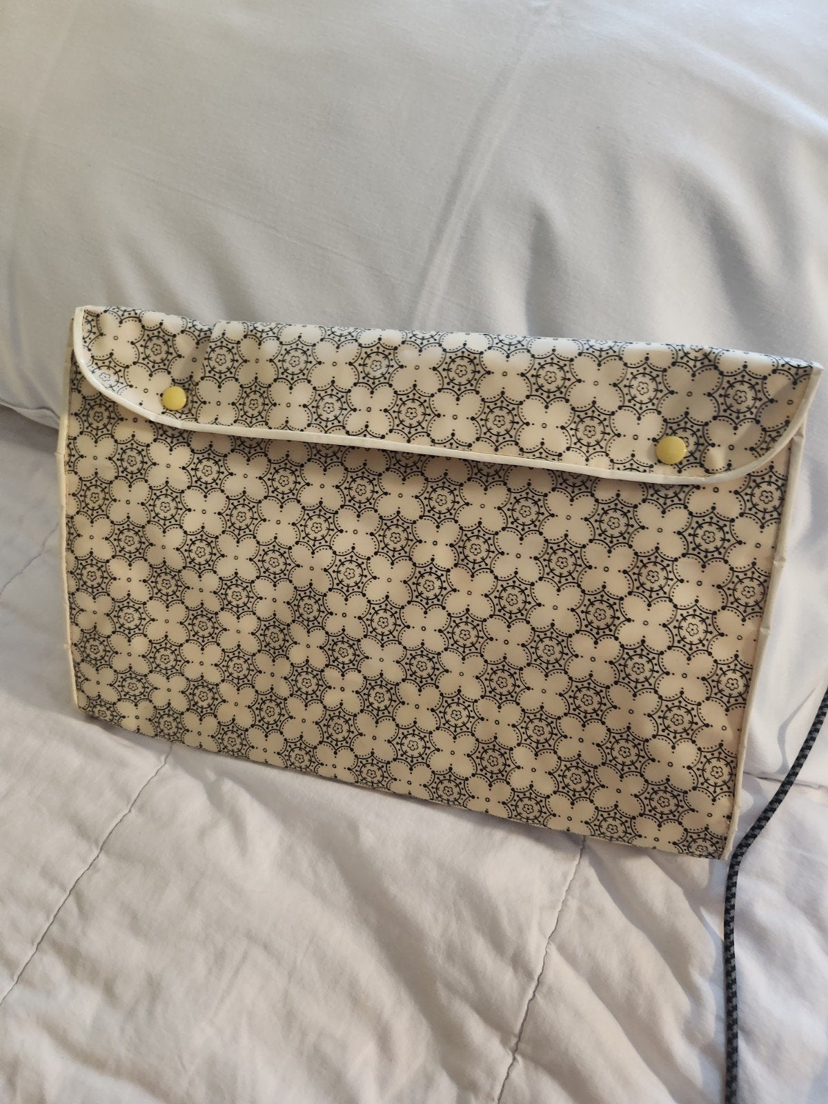 Vintage Reis toilettas/organizer met vakjes, Ophalen of Verzenden, Gebruikt, Beige, Softcase