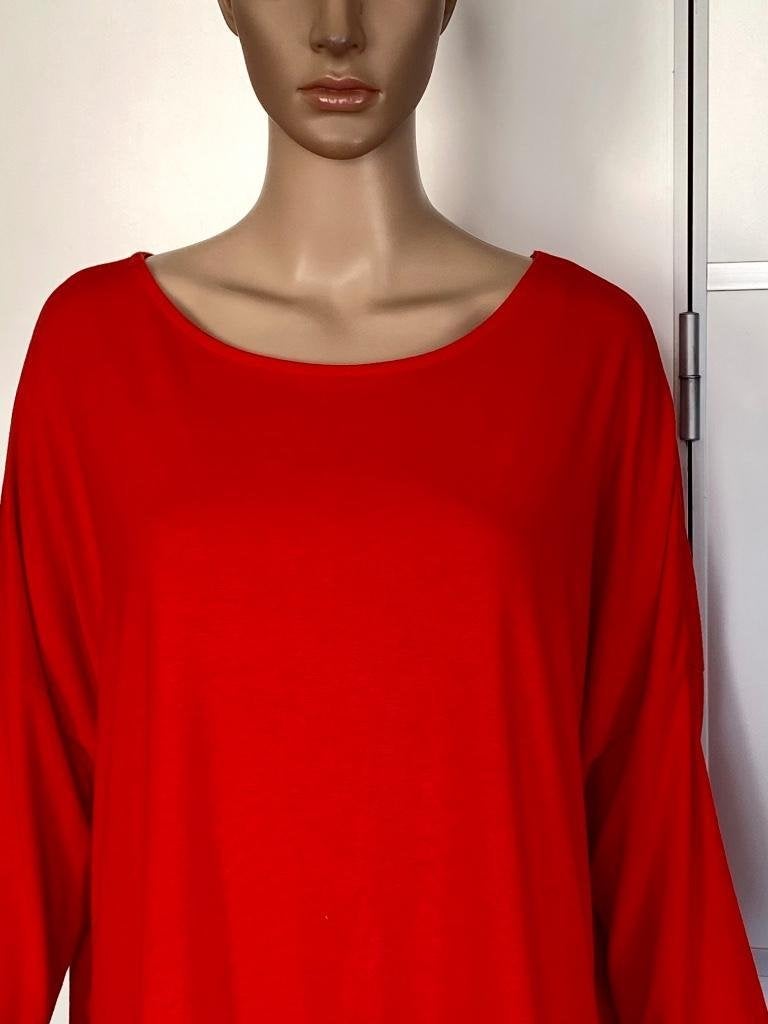 Lange trui maat 42/44=L/XL rood shirt, Kleding | Dames, Truien en Vesten, Maat 42/44 (L), Ophalen of Verzenden, Zo goed als nieuw