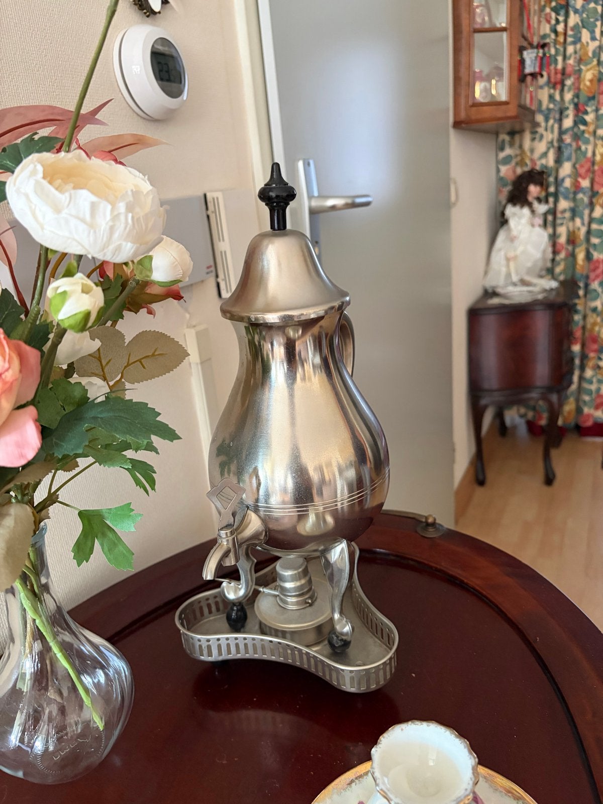 Vintage Koffie/Thee Samovar - Zilverkleurig, Antiek en Kunst, Ophalen