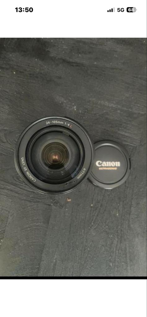 Canon EF 24-105mm f/4 L IS USM Lens, Ophalen, Gebruikt, Standaardlens, Zoom