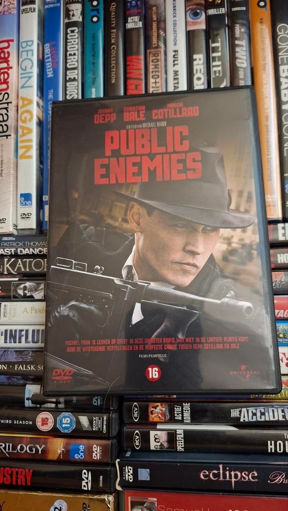 Public enemies dvd, Alle leeftijden, Ophalen of Verzenden, Zo goed als nieuw