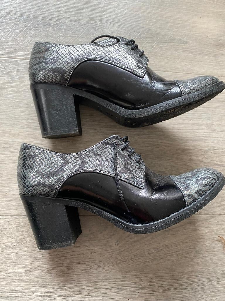 Lavorazione Artigiana leren schoenen nieuwstaat maat 39 S3, Zwart, Ophalen of Verzenden, Zo goed als nieuw, Schoenen met hoge hakken