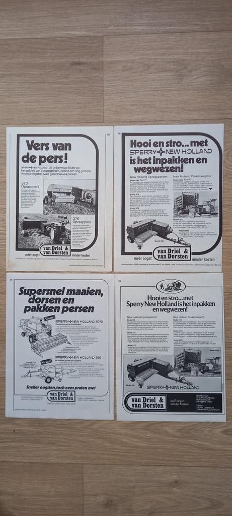 Sperry+New Holland advertenties, Ophalen of Verzenden, 1920 tot 1940, Knipsel(s)