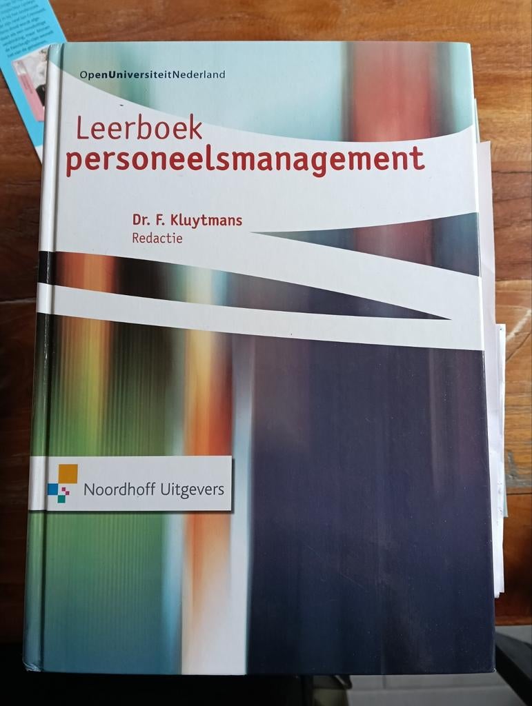 Leerboek Personeelsmanagement - Dr. F. Kluytmans, Boeken, Ophalen of Verzenden, Zo goed als nieuw, Personeel en Organisatie, Dr. F. Kluytmans