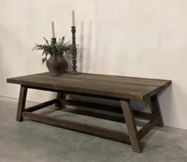 Stoere oude salontafel "Jens" 150X70 CM, Ophalen, 100 tot 150 cm, 50 tot 100 cm, Zo goed als nieuw