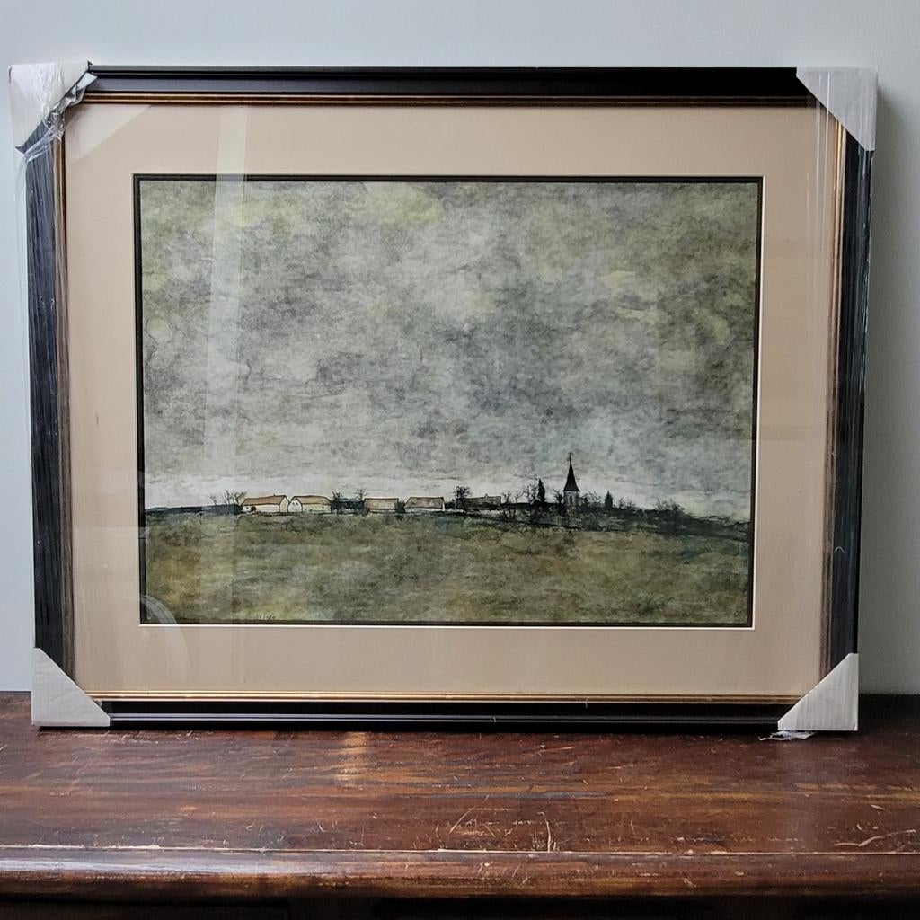 Grote Bernard Gantner Lithografie - Landschap, Ophalen
