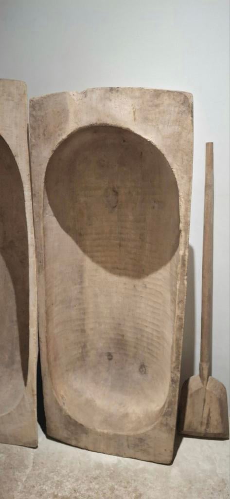 Oude houten bak trog voederbak, Ophalen, Gebruikt
