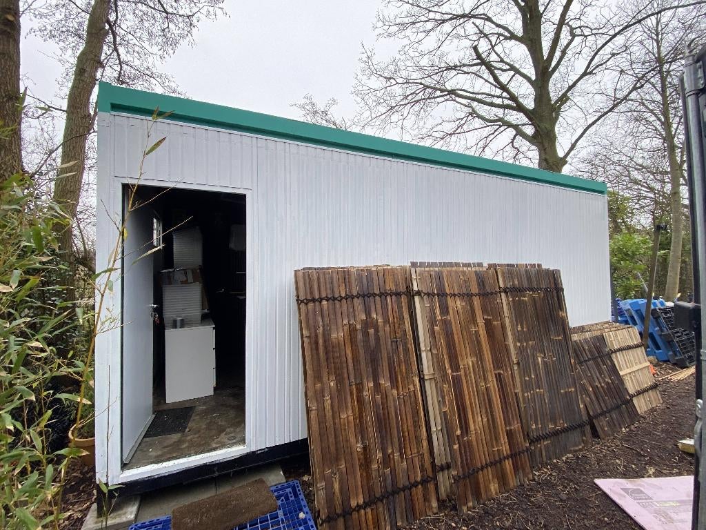 Tuinwerkplaats / tuinhuis 6 x 3 meter, Tuin en Terras, Tuinhuizen, Ophalen, Gebruikt, 250 tot 500 cm