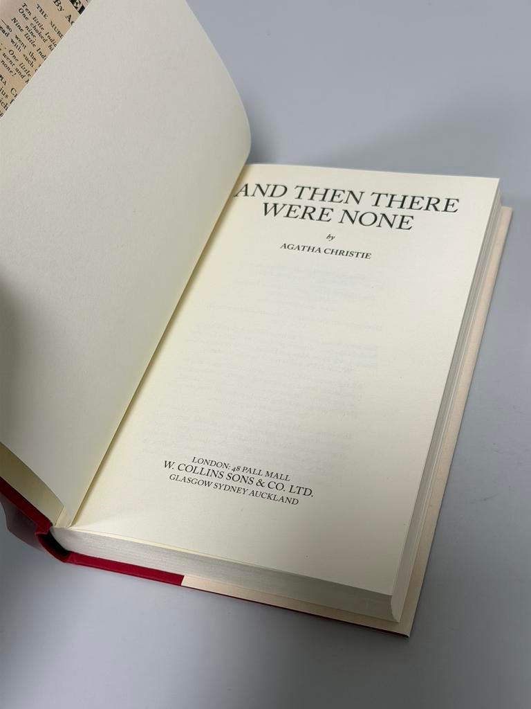 Agatha Christie And Then There Were None Facsimile 2012 zgan, Ophalen of Verzenden, Zo goed als nieuw