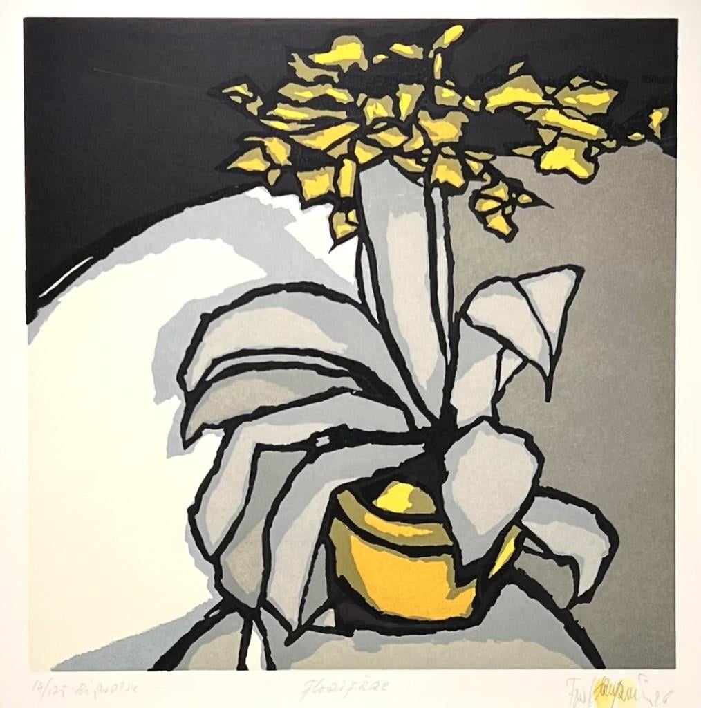 43. Boardsnede, Fon Klement - "Florifere", 1996, Antiek en Kunst, Kunst | Litho's en Zeefdrukken, Ophalen of Verzenden