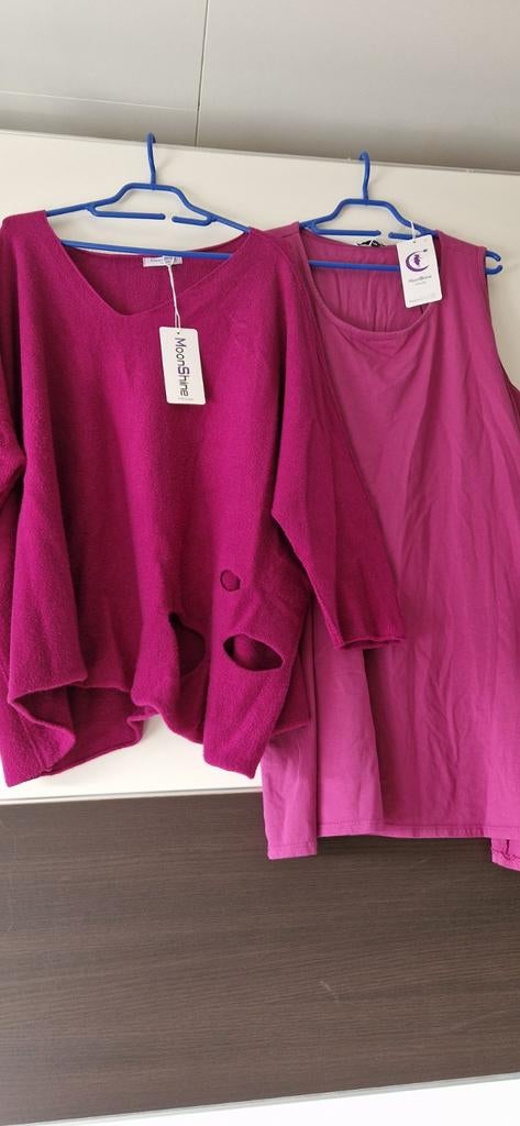 Moonshine fashion trui en hempje set - maat 48/50, Maat 46/48 (XL) of groter, Ophalen of Verzenden, Zo goed als nieuw, Lange mouw