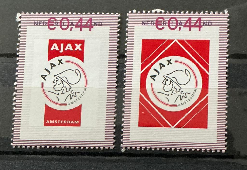 NEDERLAND 2 AJAX POSTZEGELS, Ophalen of Verzenden, Postfris