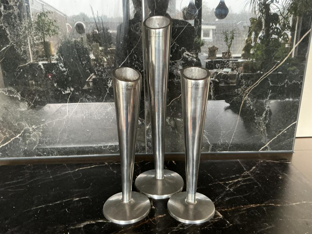 Vazen aluminium BOB bijzondere binnenhuisaccessoires, Ophalen, Overige materialen, Overige kleuren, Zo goed als nieuw
