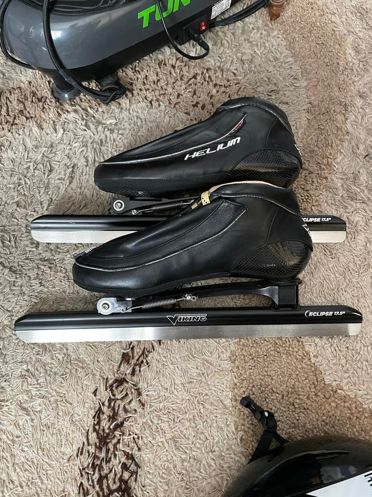 Klapschaatsen Carbon Helium Evo - Maat 44, Sport en Fitness, Schaatsen, Ophalen, Gebruikt, Noren, Viking