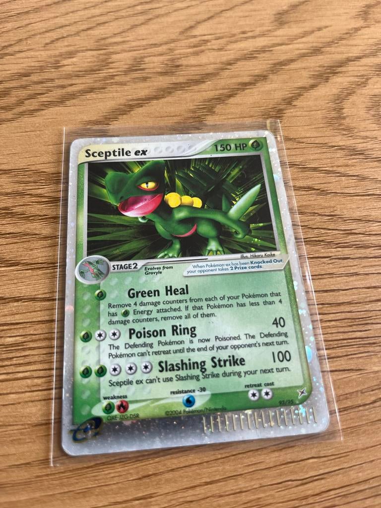 Zeldzame Sceptile EX Pokémonkaart, Ophalen of Verzenden, Gebruikt, Losse kaart
