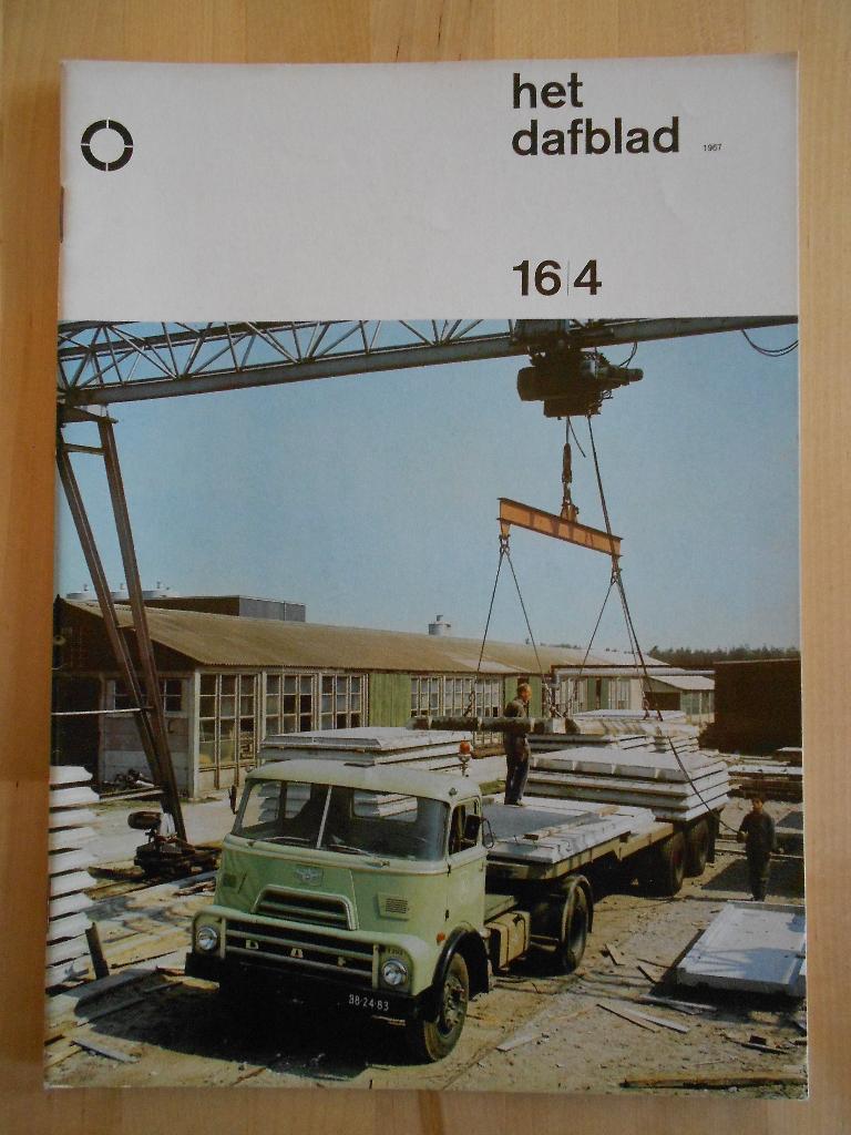 DAF DAFblad tijdschrift 1967 nummer 4 SB1600 Kikker 2600 33, Ophalen of Verzenden, Zo goed als nieuw, Overige merken, DAF