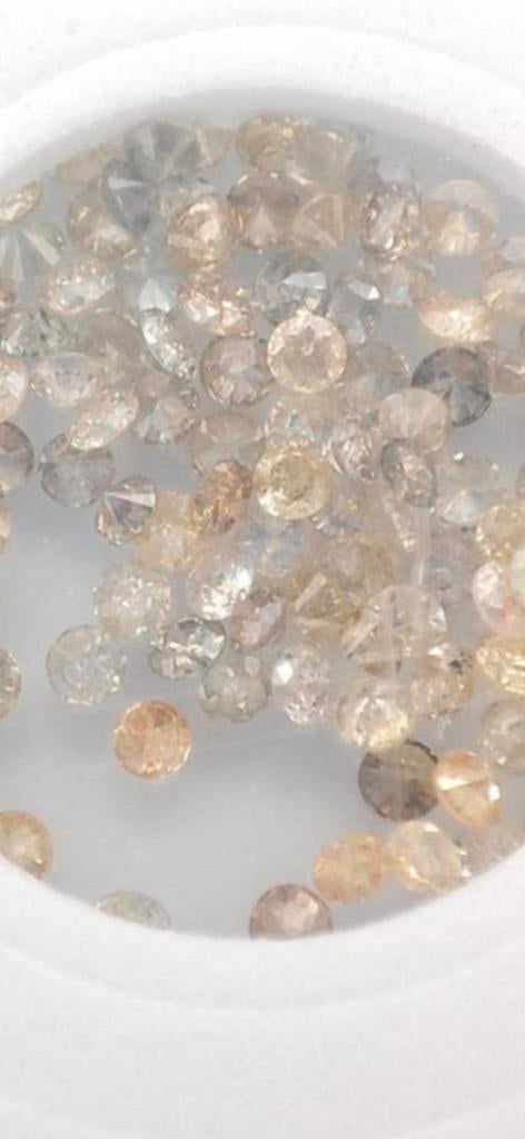 104 pcs diamant - 2.0ct - mix kleur, Ophalen, Zo goed als nieuw