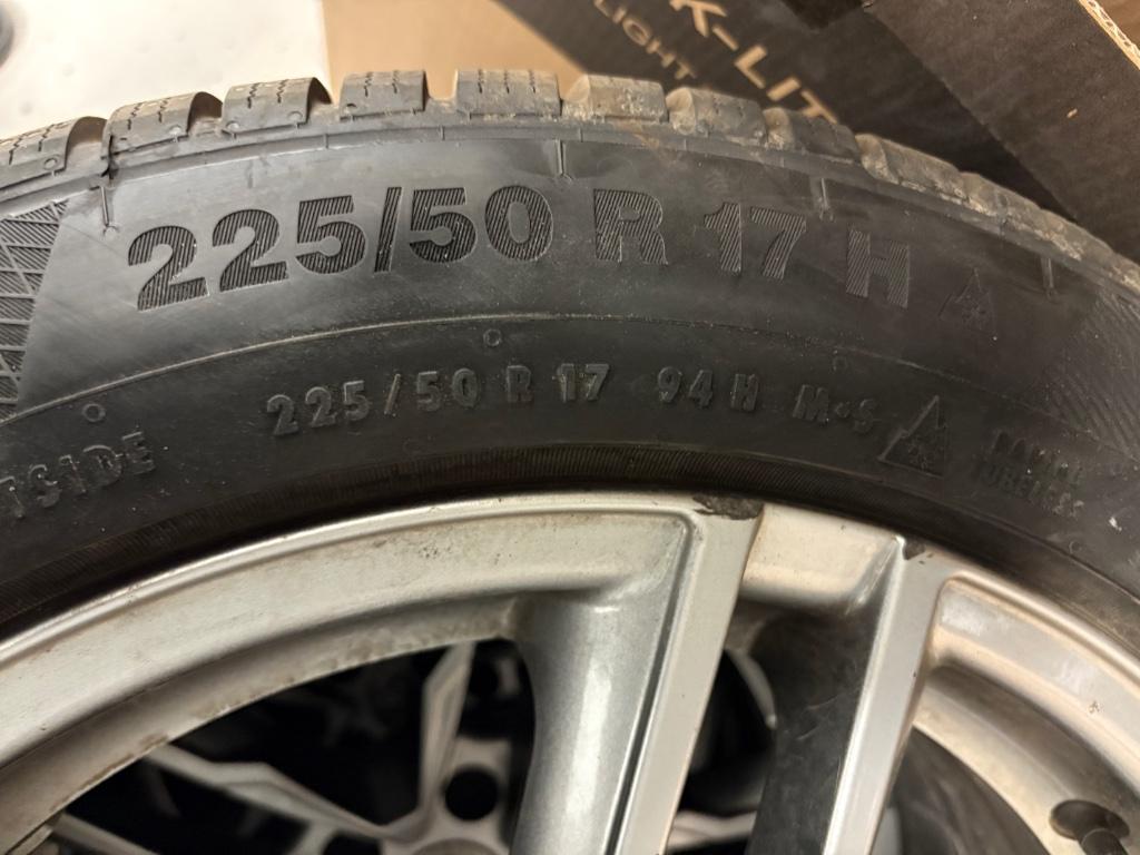 Auto banden met velgen, Ophalen, Gebruikt, 17 inch, Winterbanden