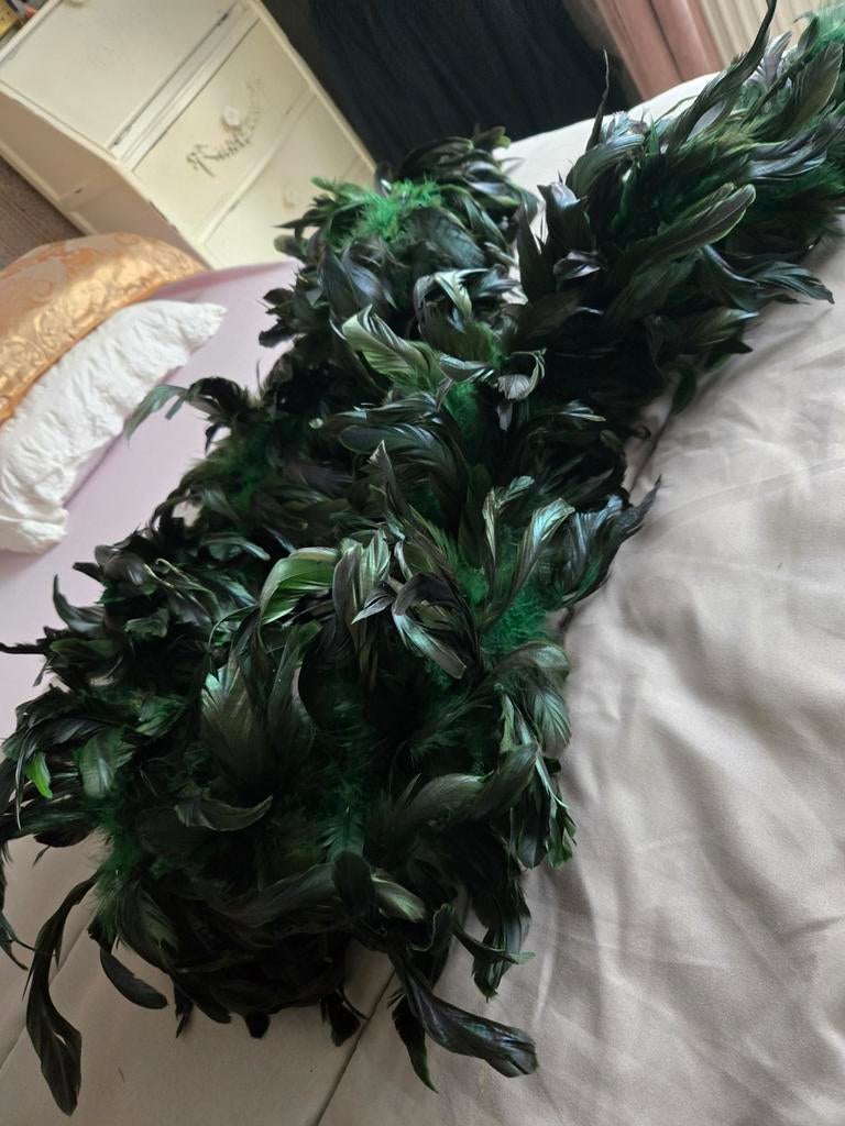 Antieke veren boa - 170 cm, Verzenden
