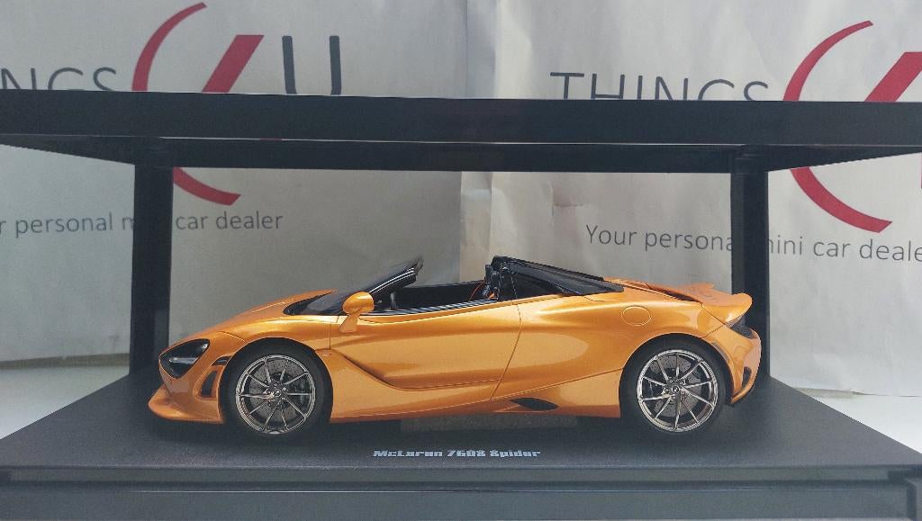 GT Spirit 1:18 McLaren 750S Spider 2024 oranje, Hobby en Vrije tijd, Modelauto's | 1:18, Ophalen of Verzenden, Nieuw, Auto, Overige merken