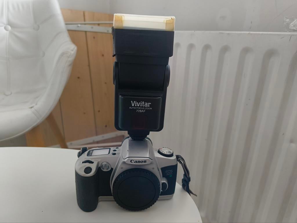Analoge Canon EOS500N camera - zwart/grijs incl. toebehoren, Ophalen, Gebruikt, Canon