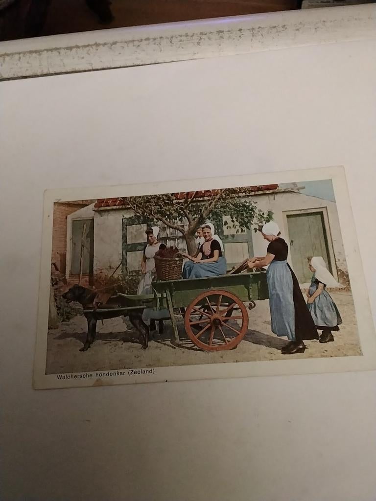 WALCHERSCHE HONDENKAR. ZEELAND 1932, Verzamelen, Ophalen of Verzenden, 1920 tot 1940, Klederdracht