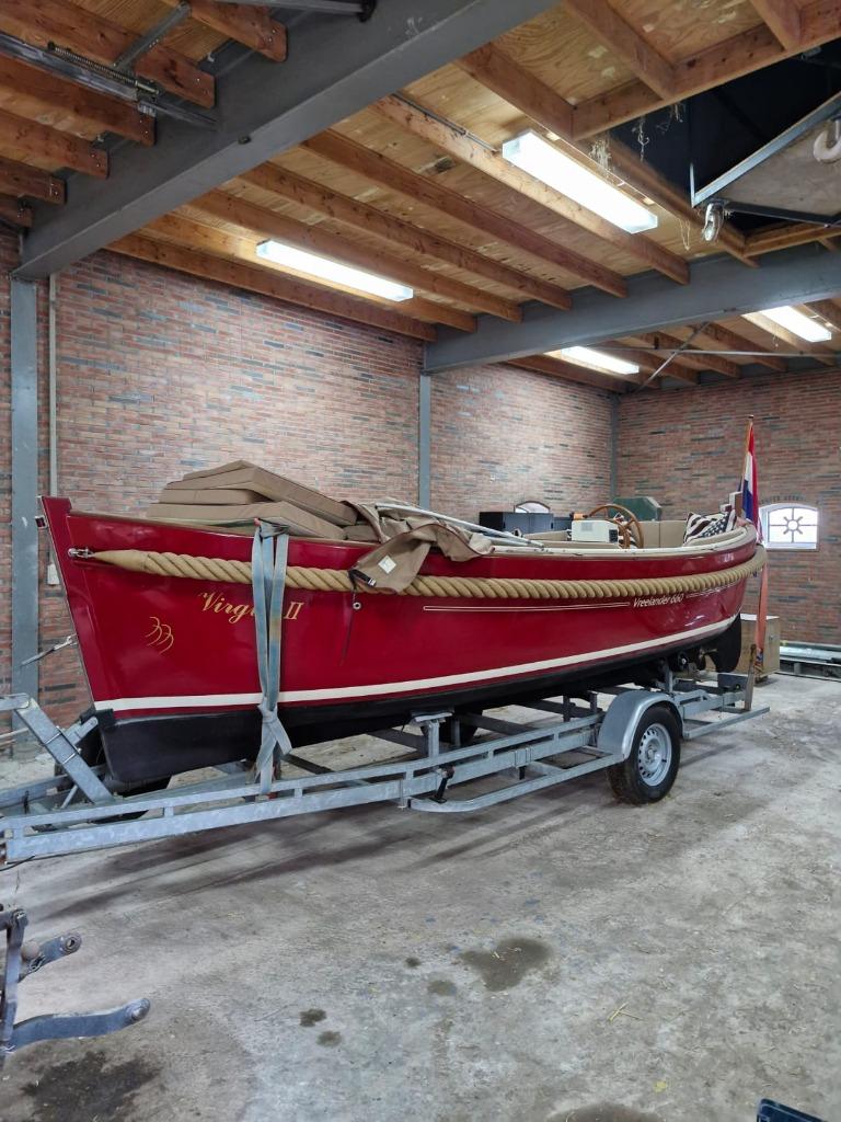 Vreelander 660 sloep bordeaux rood, Ophalen, Binnenboordmotor, 6 meter of meer, Diesel