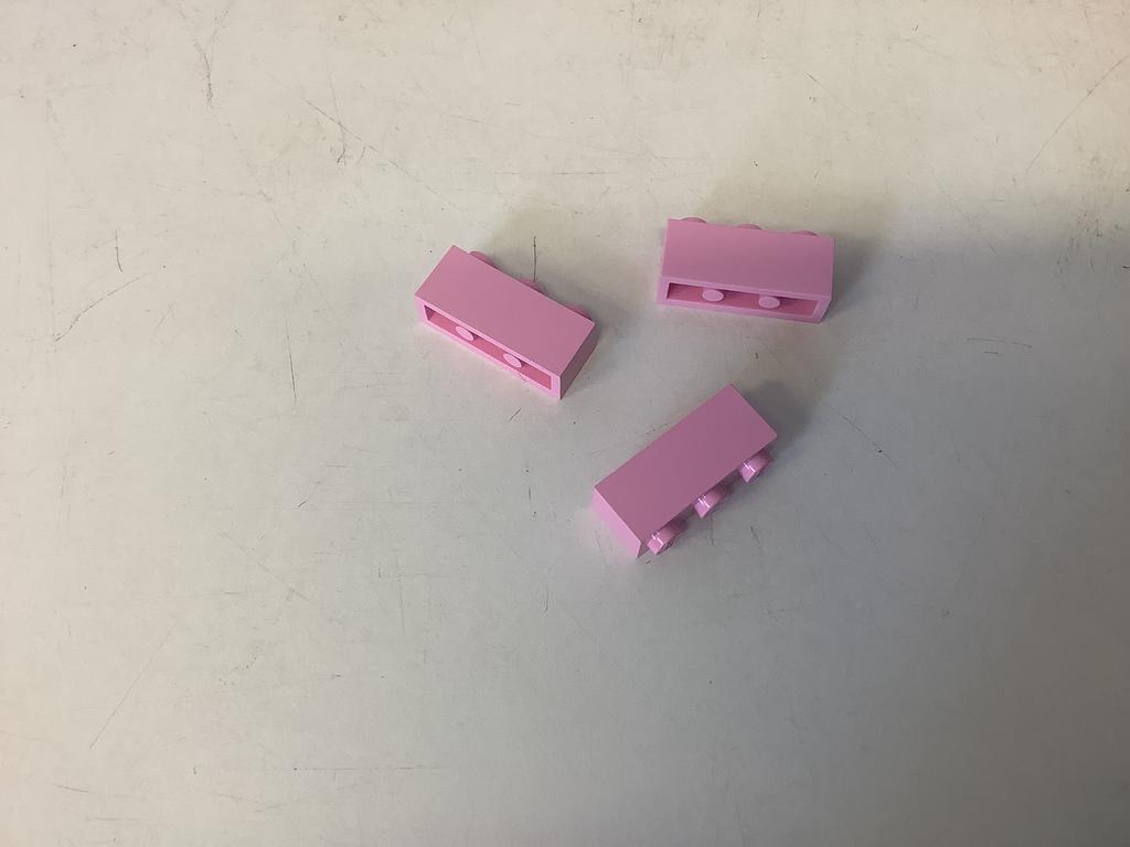 Lego steen 1x3 licht roze, Ophalen of Verzenden, Gebruikt, Losse stenen, Lego